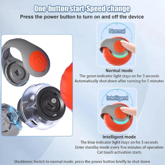 Automatic Interactive Ball for Active Cats